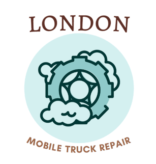 this image shows london mobile truck repair logo